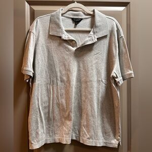 Men’s Grey Luxe Touch Polo